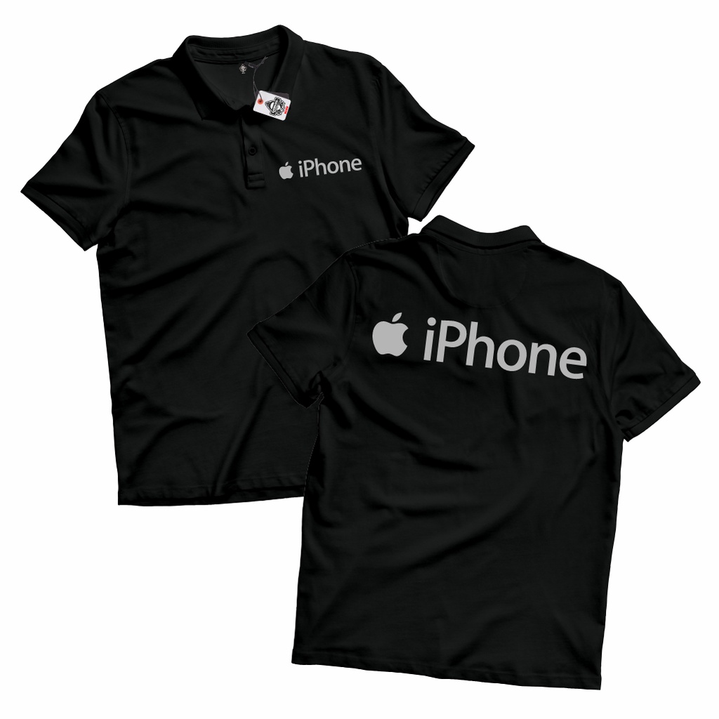KARIMAKE เสื้อโปโล IPHONE โลโก้ Gadget เสื้อยืด