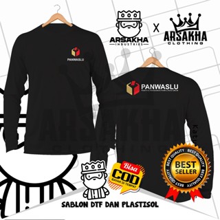 Panwaslu เสื้อยืดแขนยาว ผ้าฝ้าย ลาย Committee v2 Distro Combed 30S - Arsakha