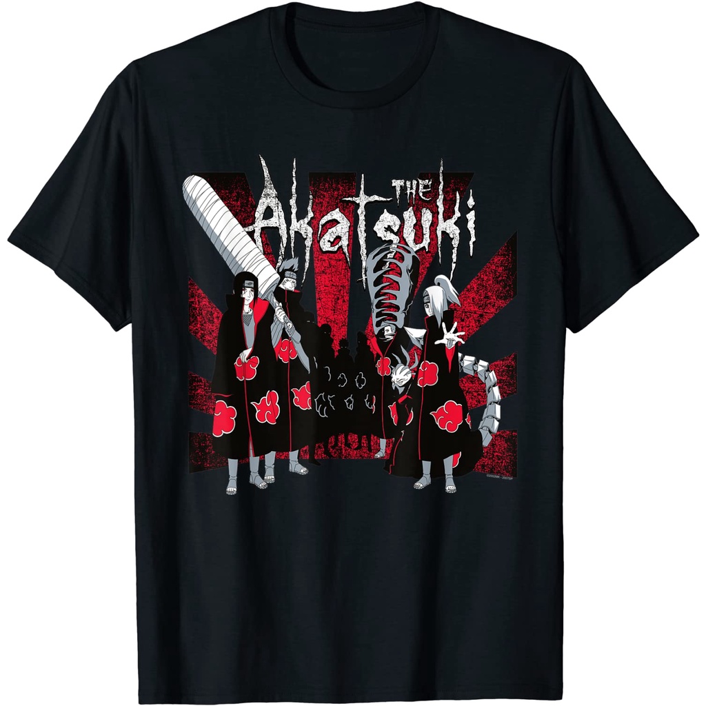Distro เสื้อยืด Naruto Shippuden เสื้อยืด Akatsuki