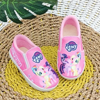 รองเท้าเด็กผู้หญิงเลียนแบบตัวอักษรม้าโพนี่เก่า