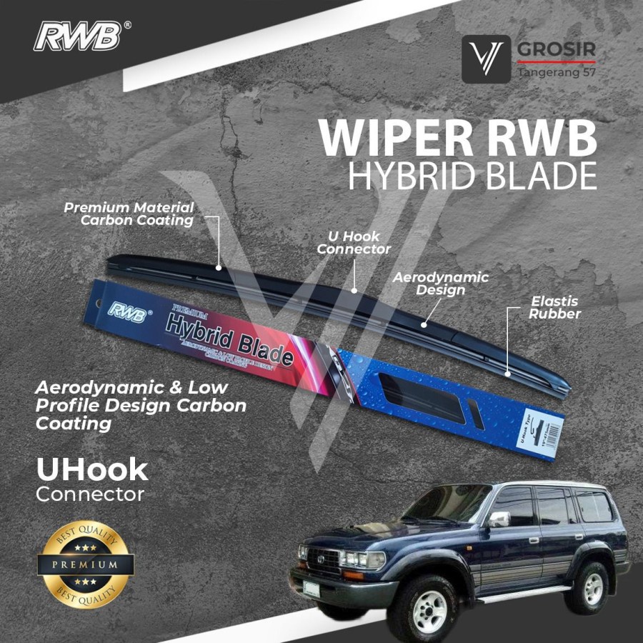 WIPER Landcruiser J80 1990-1997 HYBRID RWB PAIR 2 ชิ้น