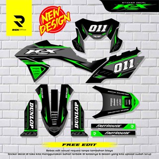 สติกเกอร์รูปลอก ลาย klx BF kawasaki ขนาด 150 กรัม