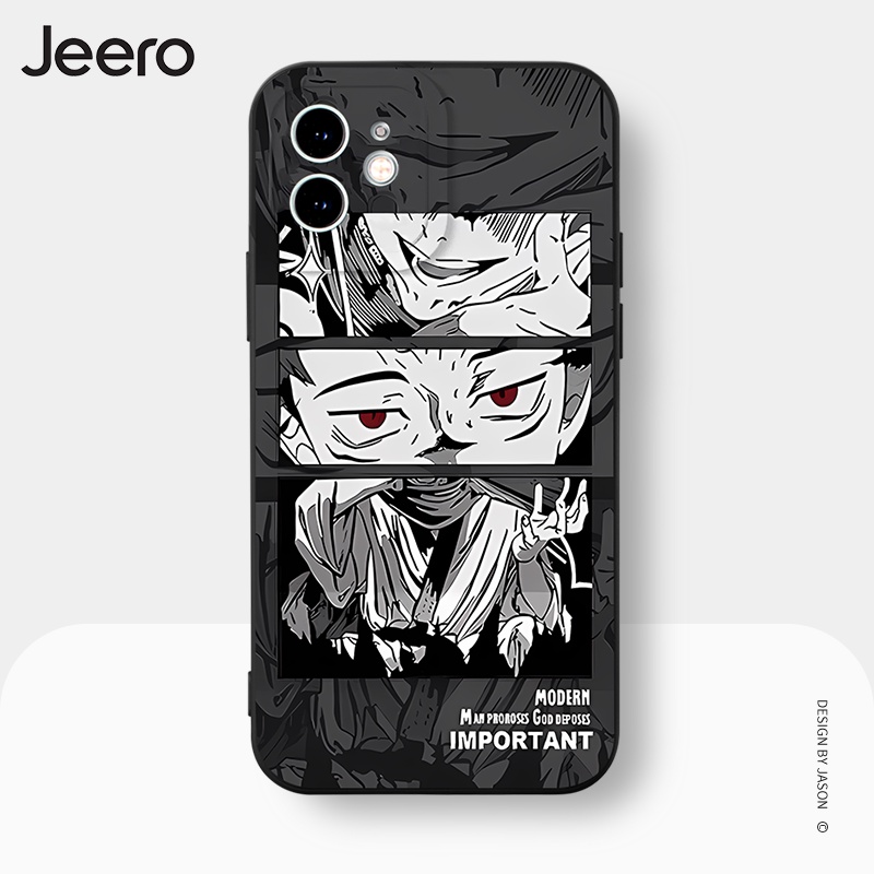 Jeero เคสไอโฟน เคสซิลิโคนนุ่มกันกระแทกการ์ตูนอนิเมะตลก เคสโทรศัพท์ Compatible for iPhone 16 15 14 13