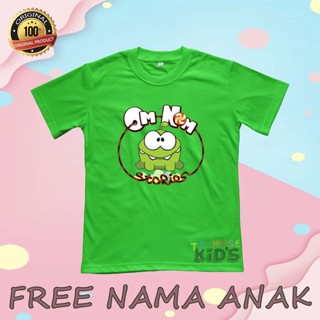 (ฟรีชื่อ) เสื้อยืด ลายการ์ตูน "OM NOM STORIES" สําหรับเด็ก