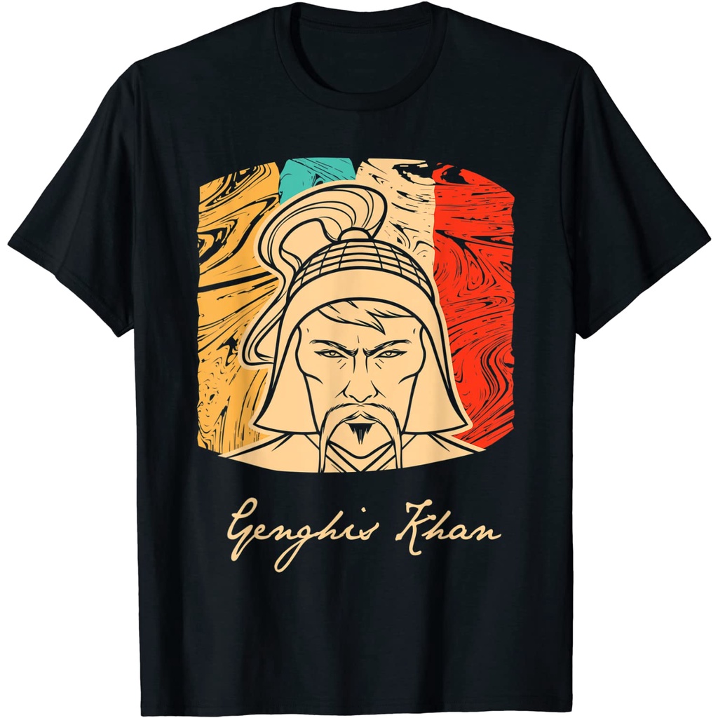 เสื้อยืด Genghis Khan Monkol Warrior Retro