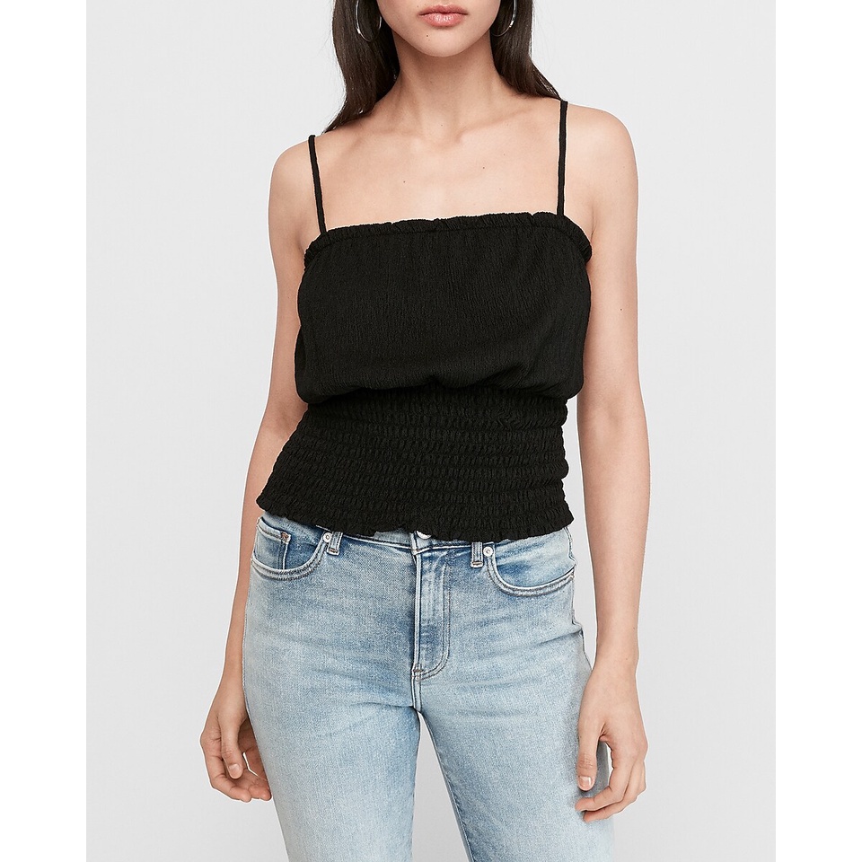 EXPRESS TEXTURED SQUARE NECK CAMI ET42