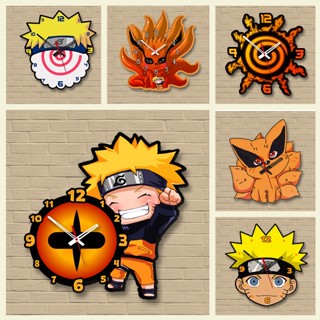 นาฬิกาแขวนผนัง ลายตัวละคร Naruto Chibi Boruto Sharingan Ninr Kurama Sage Mode