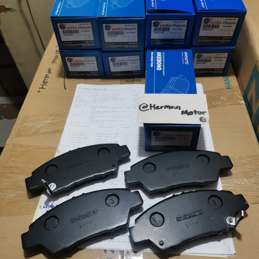 Akebono Original ผ้าเบรคหน้า Mobilio Freed Jazz GE8 GK5 City GM2/6 City hatchback เบรค Pad Original