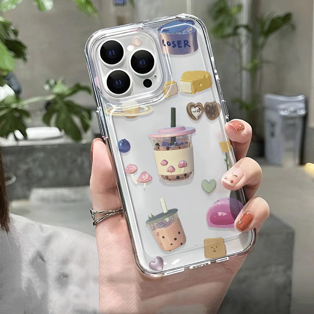 นมชาขนมสําหรับOppo Reno 8T 7Z 6 5 4 Oppo A78 A58 A57 A55 A74 A16 A17 A15 A17k A54 A5 A9 2020 A95 A55