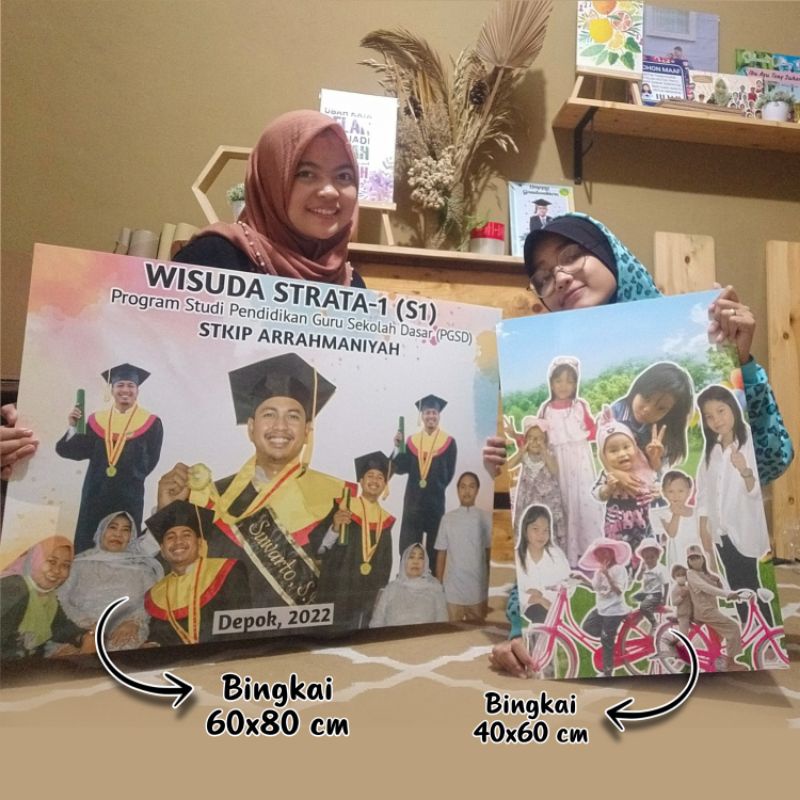 PHOTO PRINT + FRAME SIZE 40X60 CM 6MM THICKNESS