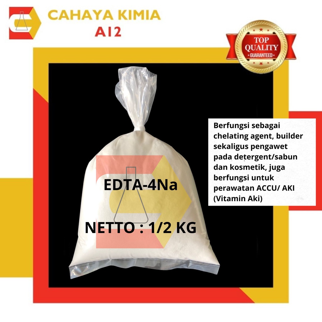EDTA-4Na / แบตเตอรี่ VITAMIN / EDTA TECHNICAL JACKCHEM EX PRC 1/2 KG