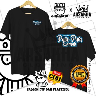 เสื้อยืดผ้าฝ้าย พิมพ์ลาย IM Again Pura Pura Gemuk v2 Distro Combed 30S สําหรับผู้ชาย