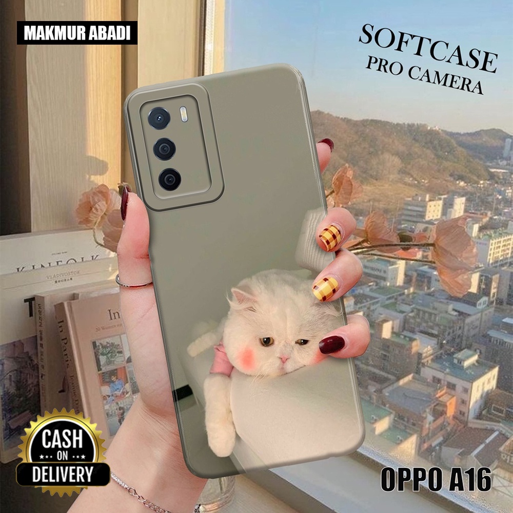 เคสนิ่ม-Hp-Oppo-A16-Latest-Casing-Hp-Oppo-A16-Latest-Fashion-Case-Cat-น่ารัก-Case-Oppo-A16-A31-A3S-A