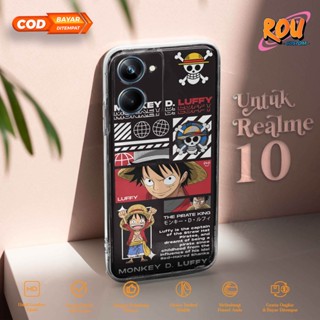 เคสโทรศัพท์มือถือแบบนิ่ม ใส ลายอะนิเมะ Rou Custom Hp สําหรับ Realme 10 4G 8 8 PRO 4G 8I 8 5G 9 4G 9 PRO+Rou [Anime Op]