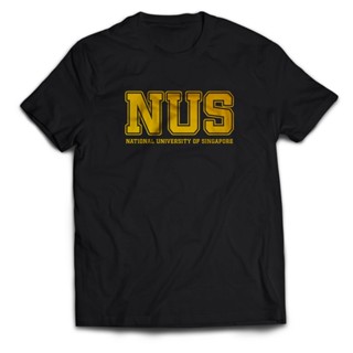 เสื้อยืด พิมพ์ลาย NUS GOLD National University of Singapore สําหรับผู้ชาย และผู้ใหญ่