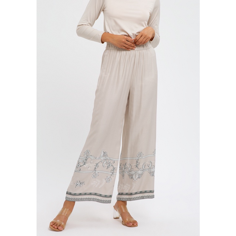 กางเกงมินิมอลผู้หญิง Qadira Smoke Grey