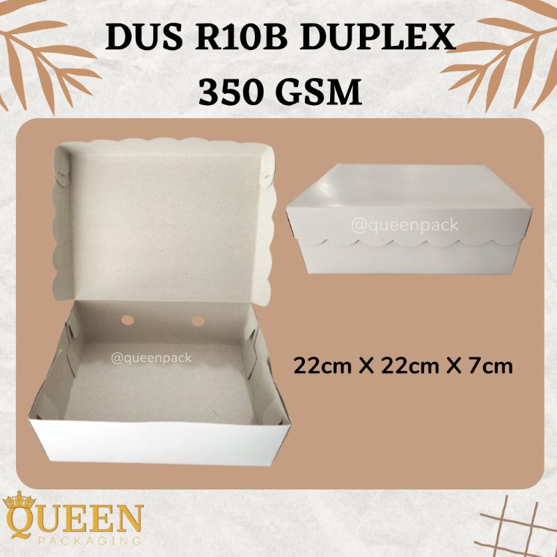 DUPLEX BOX R10B 350 GSM | DUPLEX BOX R10B 350 GSM | กล่อง SNACK | WET CAKE CARDBOARD | การ์ดบอร์ด SN