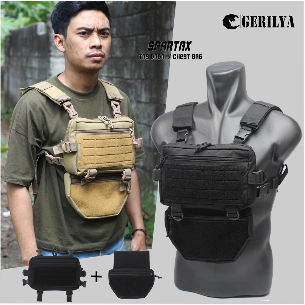 Chestbag TACTICAL ARMY CHEST RIG SPARTAX Guerrilla CHEST Bag