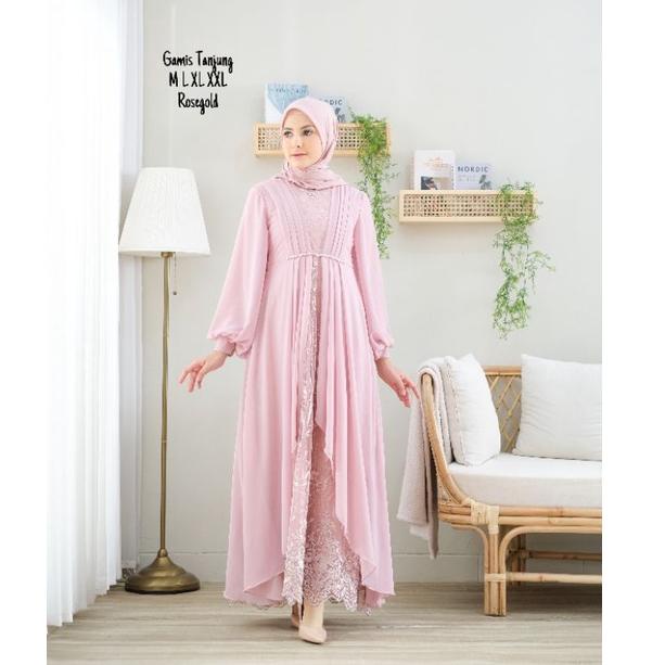 LAST GAMIS RECOMMENDATIONS TANJUNG DRESS TILE PEARL MIX CURTY PREMIUM / LATEST GAMIS 2022 / SUPER LU
