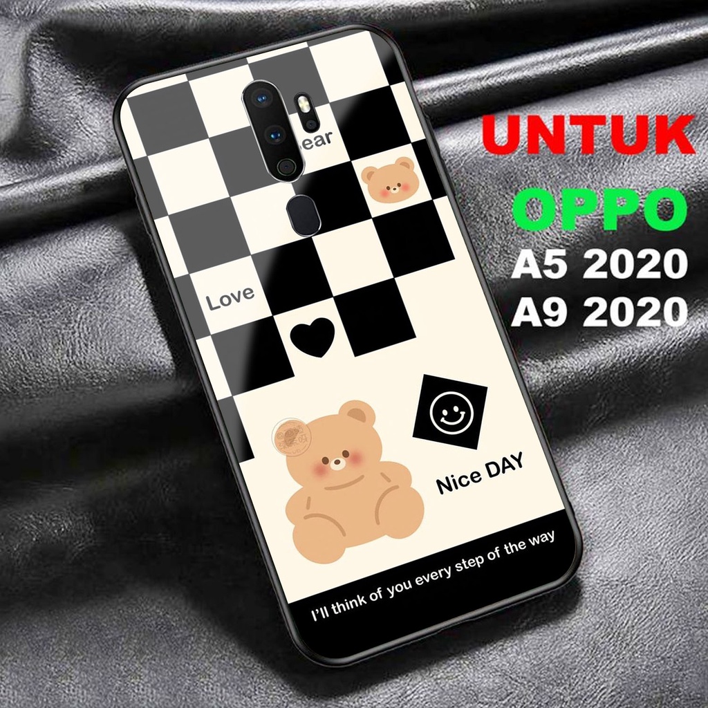 OPPO A5/A9 2020 Softcase / Hardcase 2D Glossy Ap Case ล่าสุด [MOTIF B34R] - Softcase Hp - เคสแบบกําห