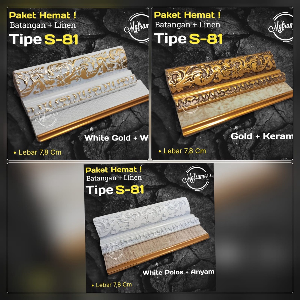 S 81 PICTURE BAR SAVING PACKAGE + 3M LINE // CEILING LID // PROFILE LID