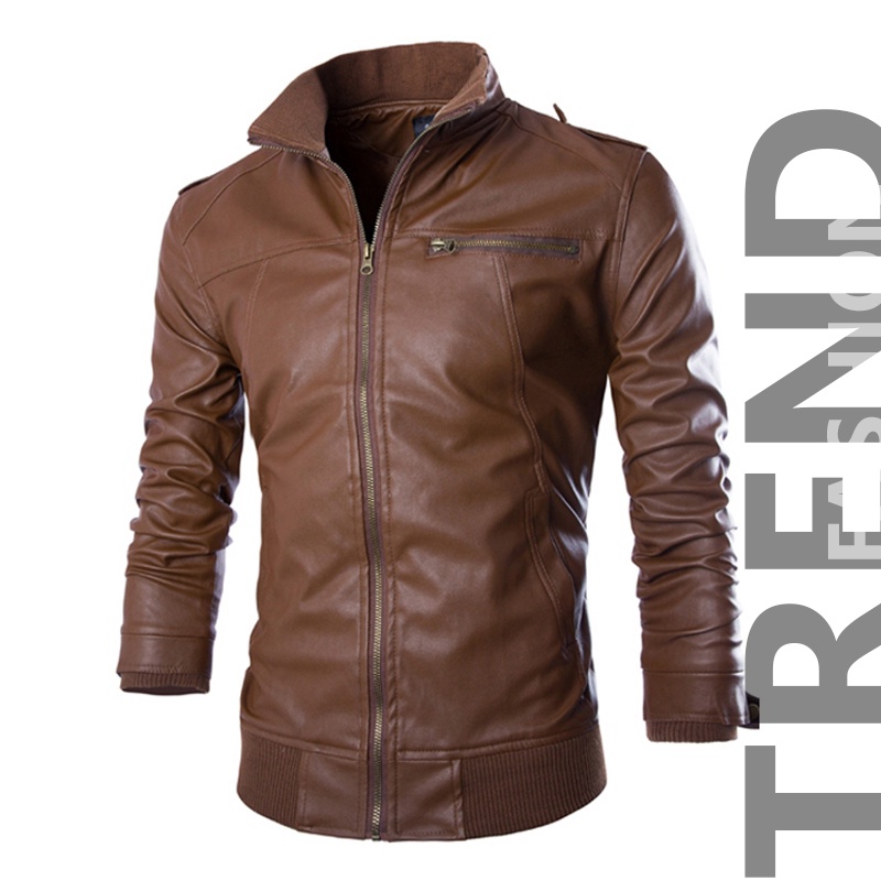 Trf Synthetic Men& 39;s Leather Jacket / David Beckham Casual Jacket, Garut Men & 39;s Leather Jacke