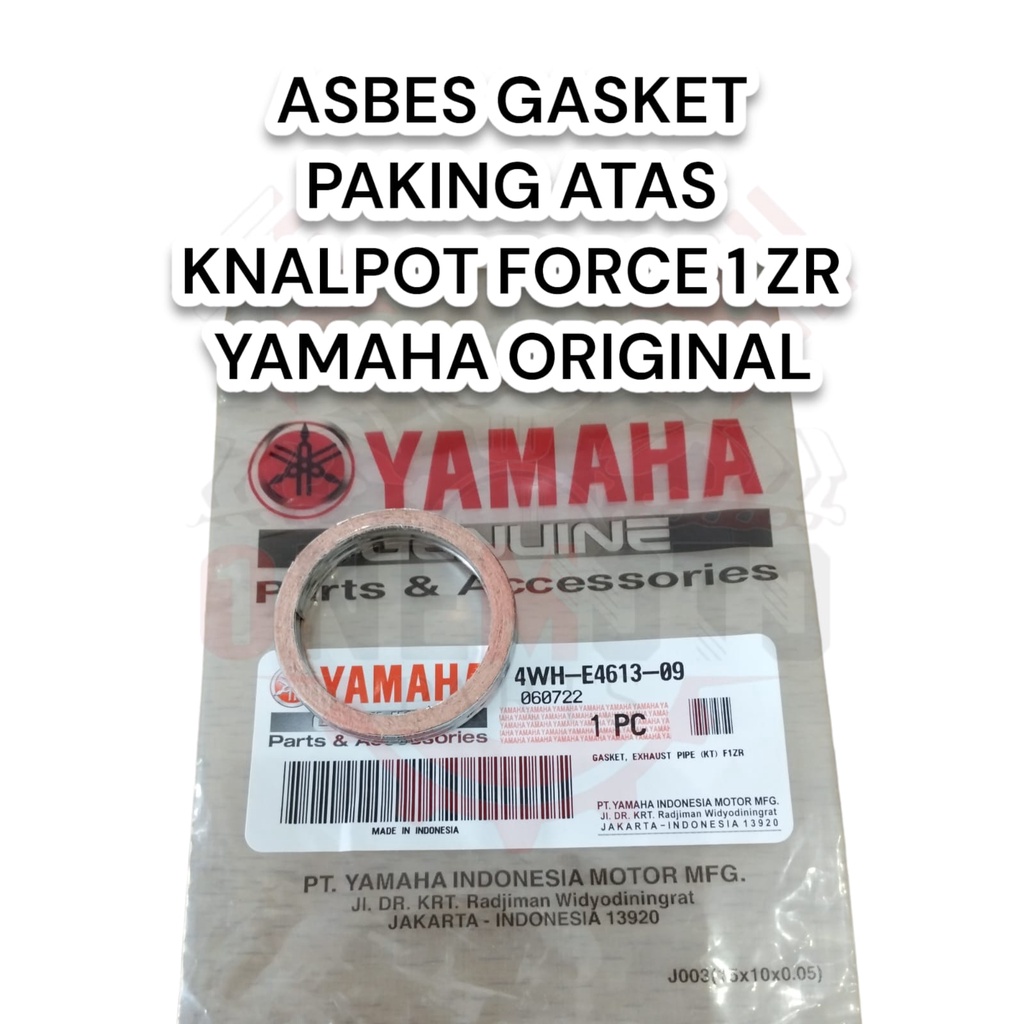 ASBESTOS GASKET TOP EXHAUST GASKET EXHAUST PIPE FORCE 1 ZR YAMAHA 4WH-E4613-09 เดิม