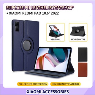 เคสโทรศัพท์หนัง แบบฝาพับ Flipcase Xiaomi Redmi Pad 10.6 Inch 2022 Rotary case Flip book cover leather case