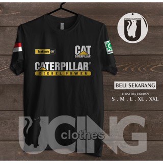 เสื้อยืด พิมพ์ลาย Caterpillar Diesel Power Trakindo CAT Heavy Equipment Operator v2 สําหรับผู้ชาย