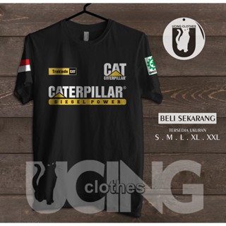 เสื้อยืด พิมพ์ลาย Caterpillar Diesel Power Trakindo CAT Heavy Equipment Operator v2 สําหรับผู้ชาย