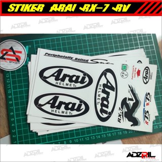 สติกเกอร์ติดหมวกกันน็อค ARAI RX-7 RV HLEM STICKER ARAI STICKER RX-7 RV ARAI Alem