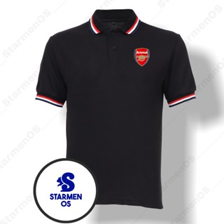  เสื้อยืดโปโล แขนสั้น พิมพ์ลายโลโก้ ARSENAL 3 ปก สําหรับผู้ชาย