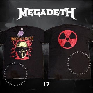 เสื้อยืด พิมพ์ลาย Megadeth VIC RATTLEHEAD Builtup Metal Music Band Prapatan Rebel Puritan สําหรับผู้ชาย