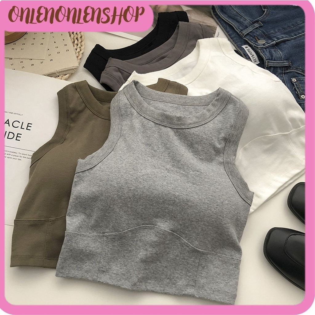 OOS B935 สปอร์ตบราผู้หญิง เสื้อกล้าม รุ่นครอป นําเข้าแฟชั่นเกาหลี