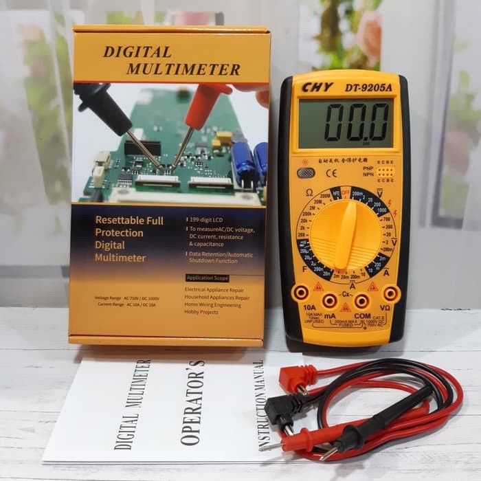 DIGITAL MULTITESTER CHY 9205A / DIGITAL AVOMETER CHY 9205A