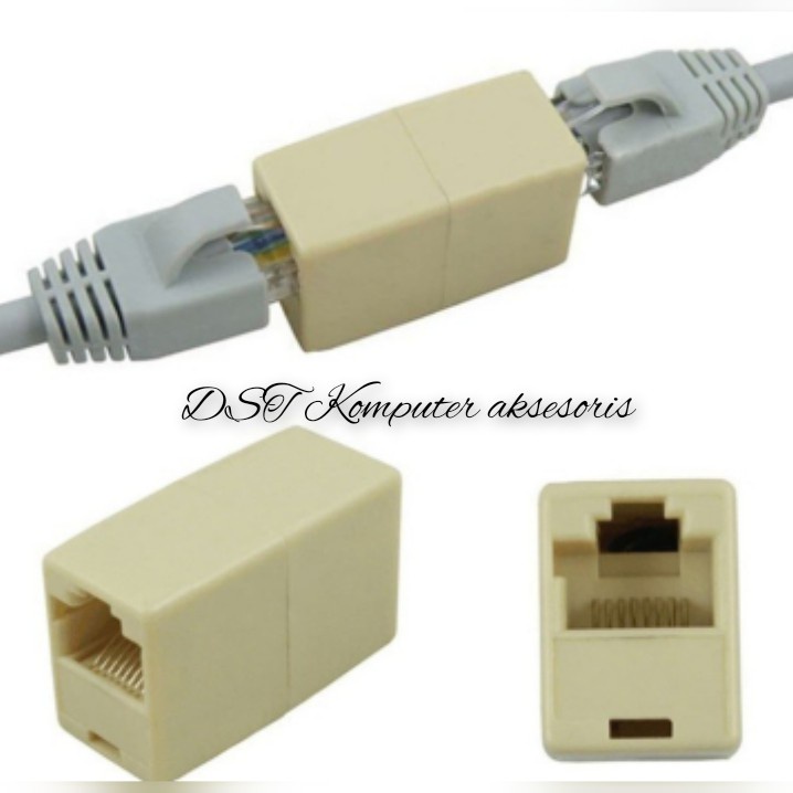 BAREL RJ 45- COUPLER JOINNER FF RJ45 สาย LAN CONNECTOR