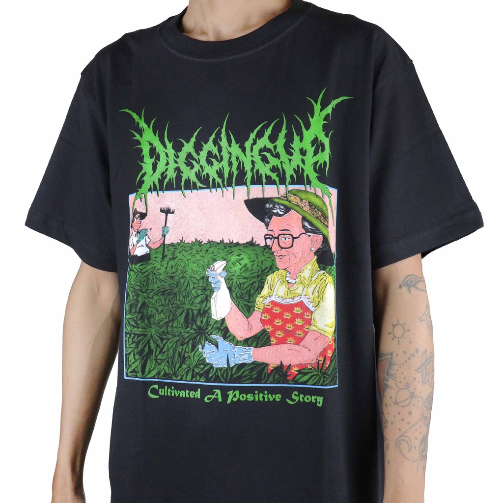 ขุดต้นฉบับ - เสื้อยืดเรื่องราวบวก