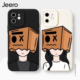 Jeero เคสคู่ เคสไอโฟน คู่รัก กันกระแทกซิลิโคนนุ่มการ์ตูนน่ารักตลก เคสโทรศัพท์ Compatible for iPhone 15 14 13 12 11 Pro Max SE 2020 X XR XS 8 7 6 6S Plus พลัส HFE2013