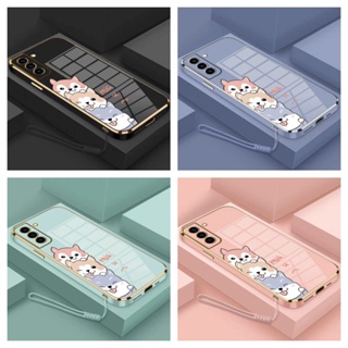 เคส For Iphone 14 14 Max 14 Pro 14 Pro Max Straight Edge 90 ° Anime Shiba Inu เคสโทรศัพท์มือถือ Electroplated