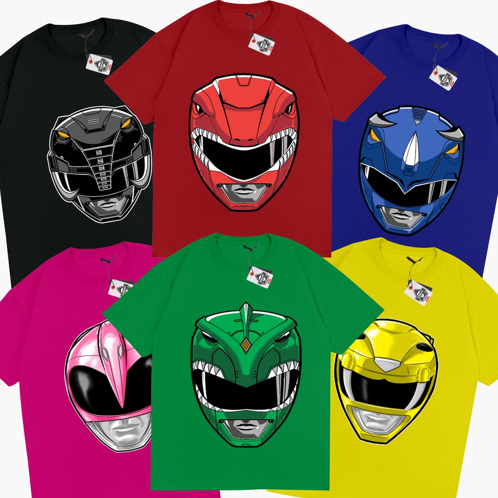 KARIMAKE เสื้อยืด Unisex Distro พร้อมภาพ MIGHTY MORPHIN POWER RANGERS