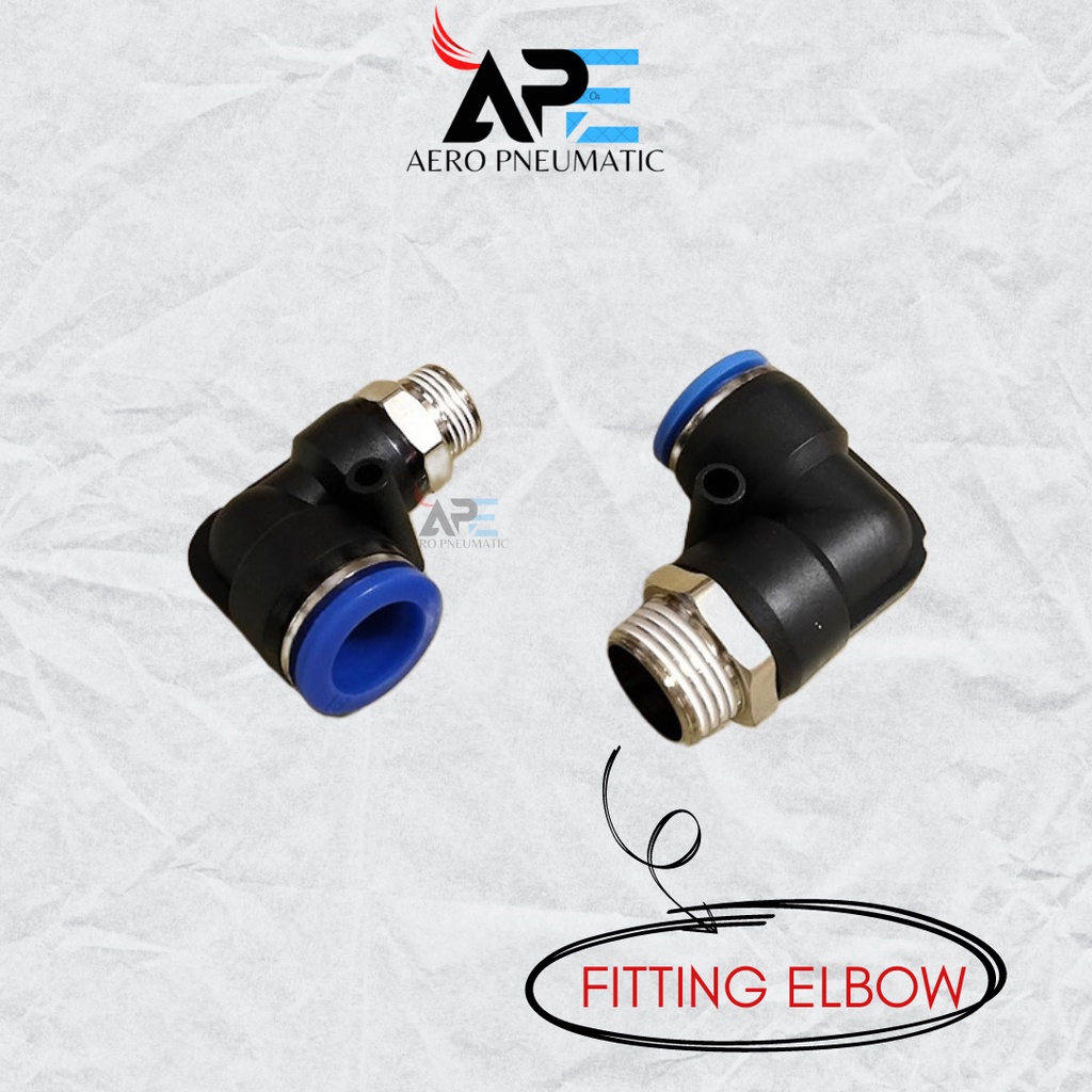 Pl 16 FITTING PUSH IN PNEUMATIC ELBOW สําหรับท่อ 16mm PL16-03 PL16-04