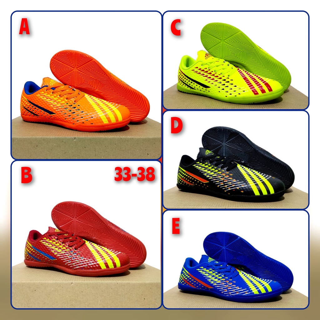 รองเท้าฟุตซอลเด็กจูเนียร์รองเท้าฟุตซอลเด็กล่าสุด 33-38