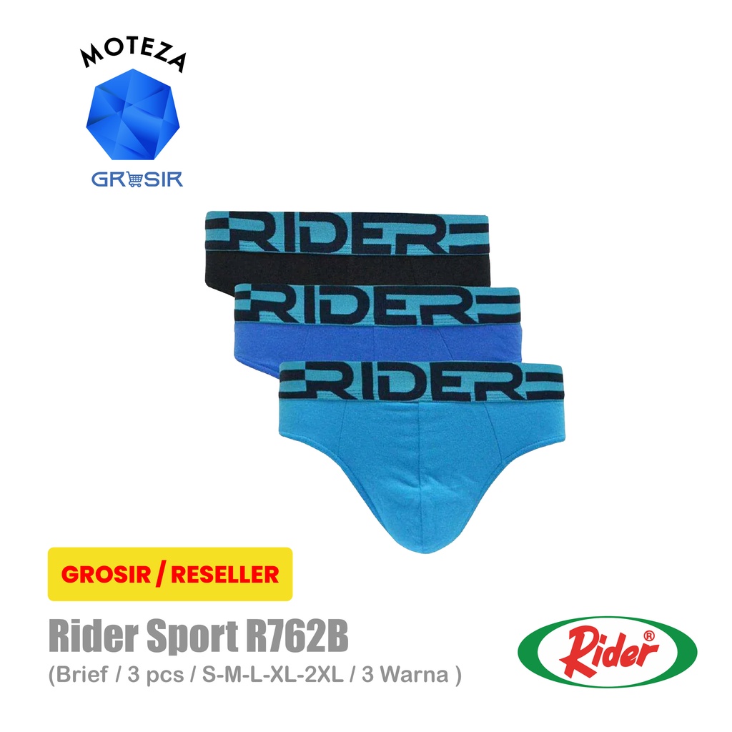 ขายส่ง RIDER Sport R 762 R762B - ชุดชั้นในชาย - 1 กล่อง มี 3 ชิ้น | มิน 6 กล่อง