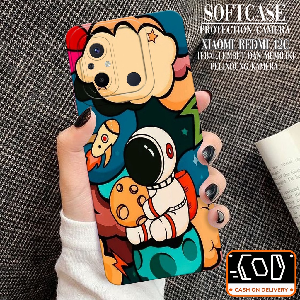 HP ล่าสุด Xiaomi Redmi 12C Softcase - เคส Xiaomi Redmi 12C ล่าสุด - เคส Pro Camera Softcase - Xiaomi