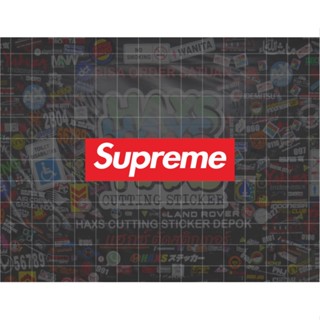 สติกเกอร์ Supreme ขนาด 7x2 สําหรับรถจักรยานยนต์ รถยนต์