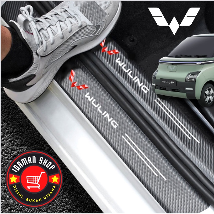 สติกเกอร์ติดประตูรถยนต์ - สติกเกอร์ประตู ชุบเงิน อากาศ EV IDAMAN-SHOP