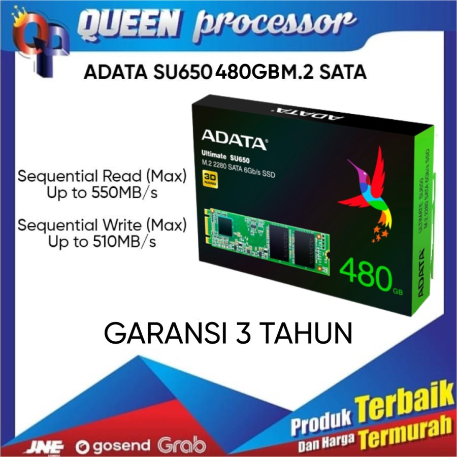 SSD ADATA M2 SU650 480GB ULTIMATE 2280 - M.2 SSD 480 GB