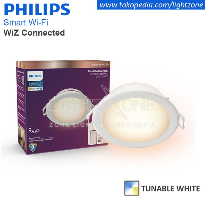 [สมาร ์ ท ] Philips Smart Led Downlight Wifi 9W 9W วิกผมปรับจูนได ้ [Lamp ]