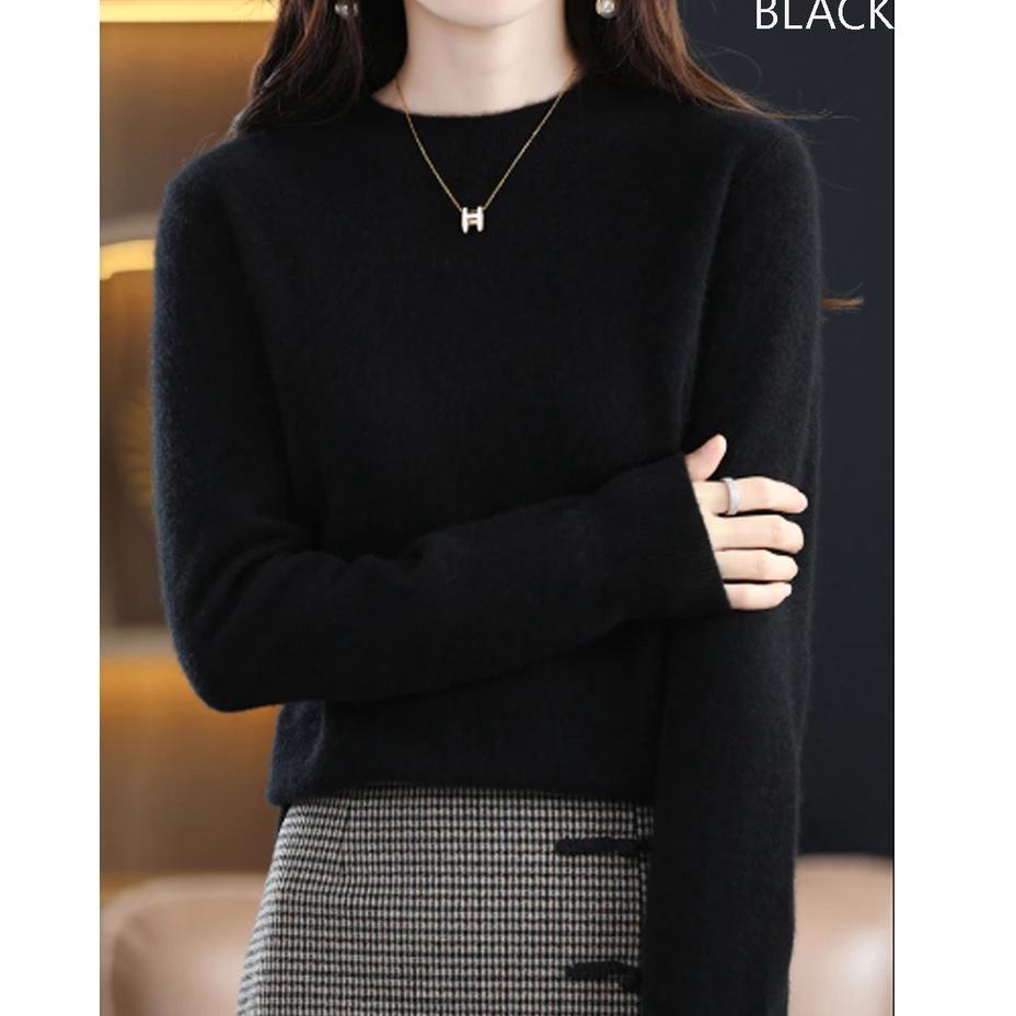 Direct Atc (B191) เสื้อไหมพรมคอ O สําหรับผู้หญิง