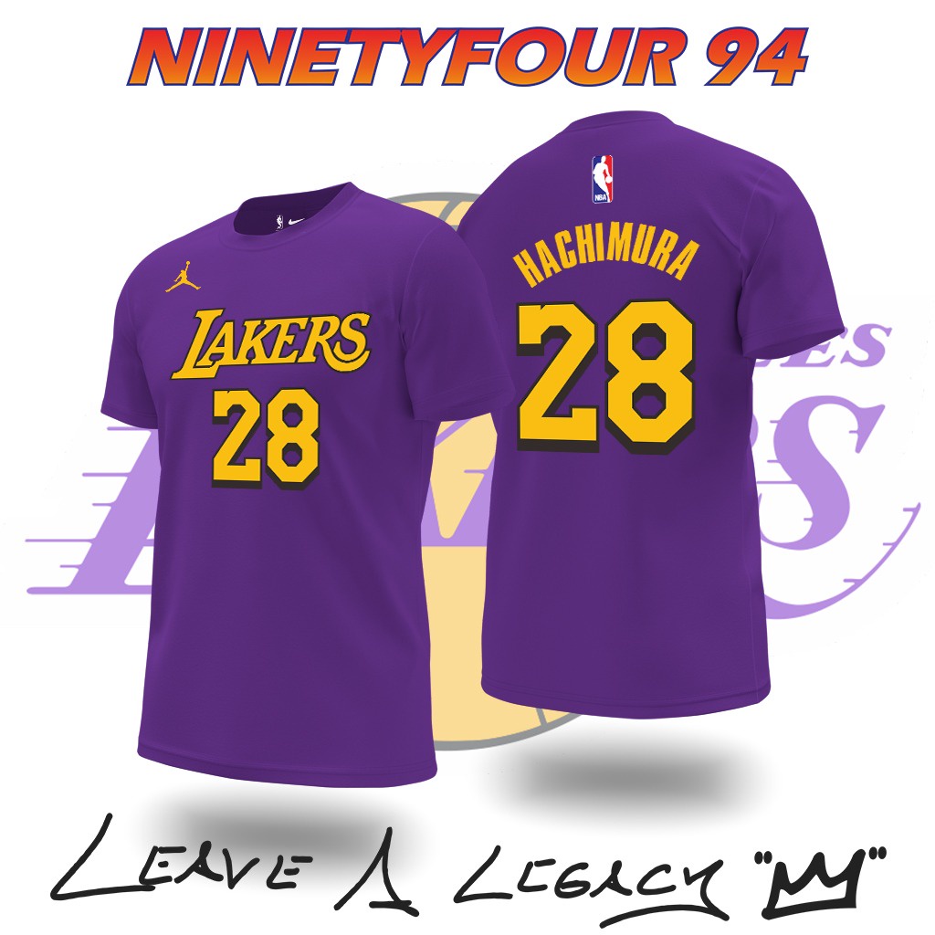 เสื้อยืด Nba LAKERS BASKETBALL NO 28 RUUI HACHIMURA